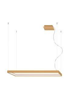 Sollux Lampa Żyrandol TUULA M złoty LED 3000K