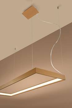 Sollux Lampa Żyrandol TUULA M złoty LED 3000K