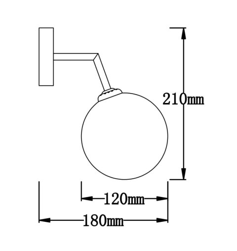 Kinkiet Dorado złoty 1xG9 Light Prestige