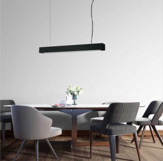 Light Prestige Ibros wiszący czarny duży 24W 4000K IP20