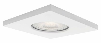 Oczko podtynkowe kwadratowe Lagos białe IP65 1xGU10 Light Prestige