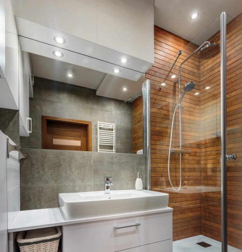 Oczko podtynkowe kwadratowe Lagos białe IP65 1xGU10 Light Prestige