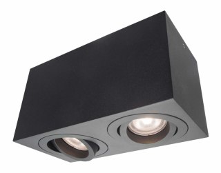 Oprawa natynkowa Lyon czarna 2xGU10 Light Prestige
