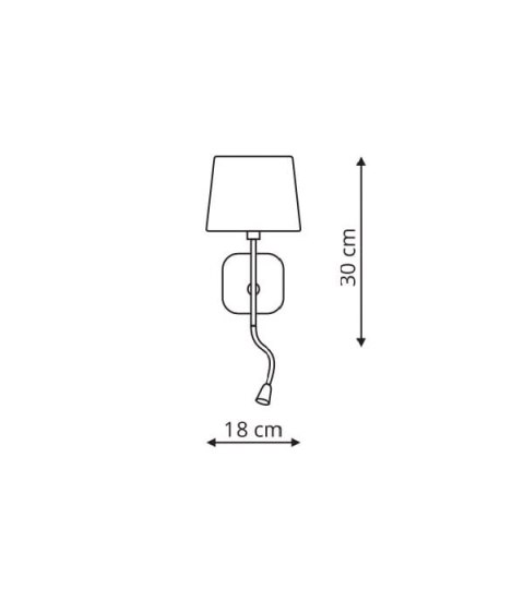 Kinkiet Marbella 1xE14 czarna LP-332/1W BK