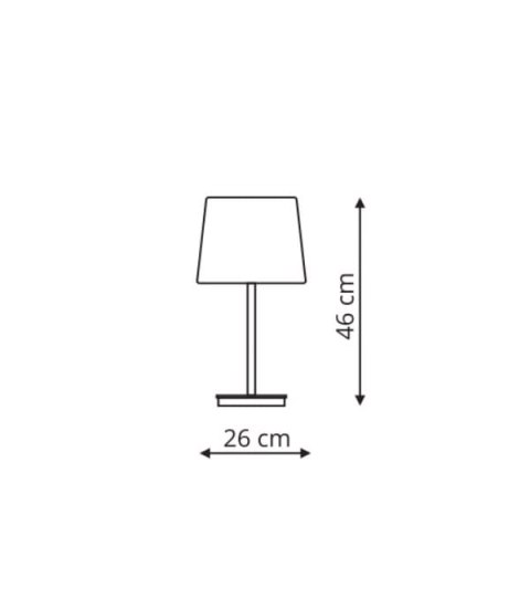 Lampa stołowa Marbella 1xE27 czarna LP-332/1T BK
