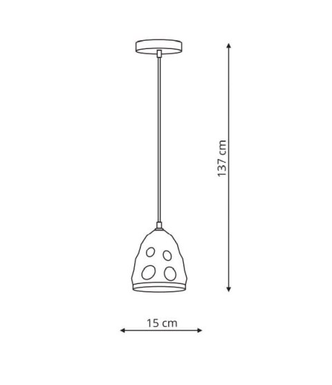 Light Prestige Lampa wisząca Melt 1xE27