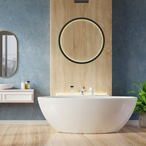 Lampa wisząca Mirror duża 1xLED czarna LP-999/1P L BK