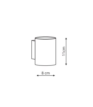 Kinkiet Oregon 1xG9 czarno/złoty LP-106/1W BK/GD