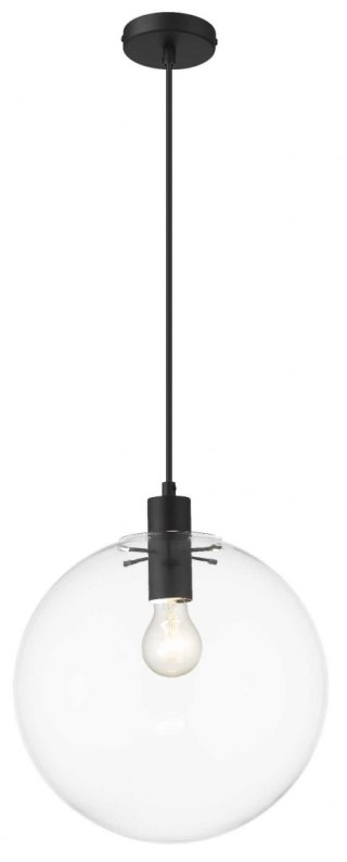 Lampa wisząca Puerto duża 1xE27 czarna LP-004/1P L BK