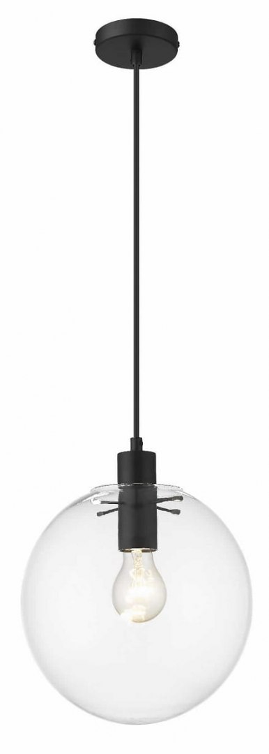 Lampa wisząca Puerto średnia 1xE27 czarna LP-004/1P M BK