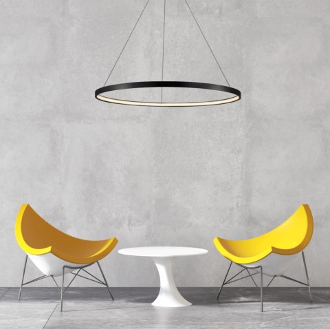 Ring wisząca średnia czarna 3000K Light Prestige