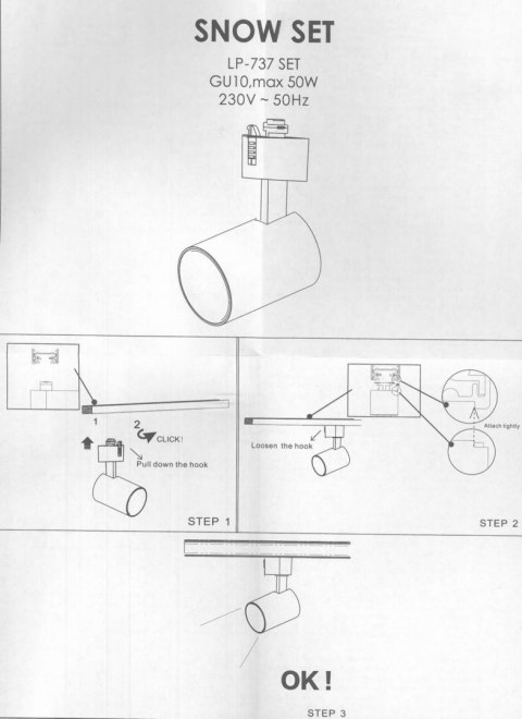 Reflektor Snow 1F biały 1xGU10 Light Prestige