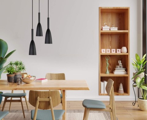 Lampa wisząca Solin 3 czarna 3xE27 Light Prestige