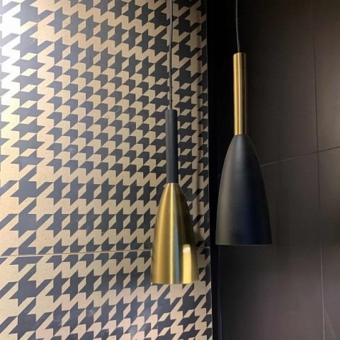 Lampa wisząca Solin 3 czarno-złota 3xE27 Light Prestige