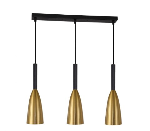 Lampa wisząca Solin 3 złota 3xE27 Light Prestige