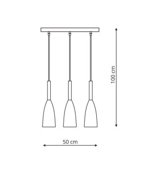Light Prestige Lampa wisząca Solin 3 złota 3xE27