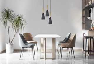 Light Prestige Lampa wisząca Solin 3 czarno-złota 3xE27