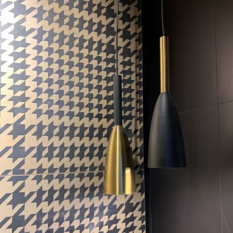 Lampa wisząca Solin 1 czarno-złota 1xE27 Light Prestige