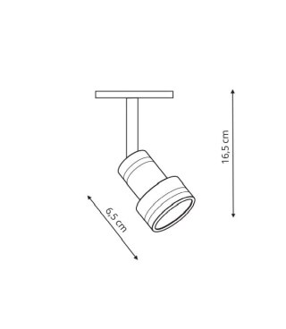 Reflektor do szynoprzewodu Storm czarny 1xGU10 Light Prestige